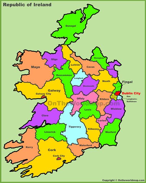 republic of ireland towns|All Towns (Ireland): Towns in Counties .